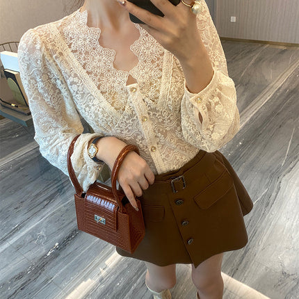 Blouses Women Classy Temperament Elegant Korean Fashion Clothing