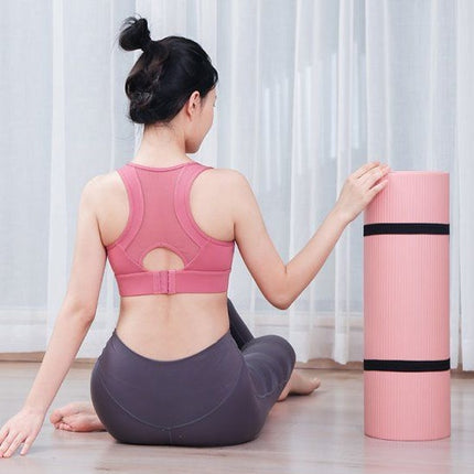 Yoga mat thickened non-slip fitness mat for men and women beginners adult widened weight loss home single mat