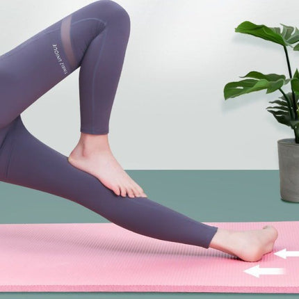 Yoga mat thickened non-slip fitness mat for men and women beginners adult widened weight loss home single mat