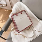 Hand-Stitched Hand-Woven Small Bags For Girlfriends And Girlfriends New Year Gifts Woven Messenger Bag Homemade Handmade Diy Material Bag