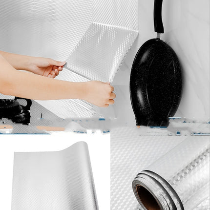 10 Meters Thick Kitchen Wallpaper Waterproof Stove Oil-proof