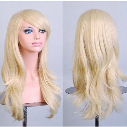Cos Long Roll Anime Cosplay Color European And American Wig Foreign Trade Multicolor
