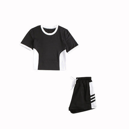Yoga Clothing Women New Suit Net Red Running Sportswear Five-Piece Loose Leisure Fitness Factory Wholesale