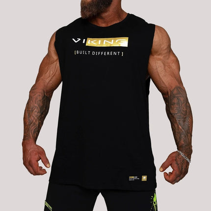 Cross Border Spring And Summer New Muscle Fitness Brothers Outdoor Running Vest Gym Sports Sleeveless Men''S Shirt