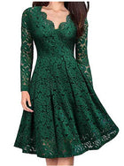 Women Dresses V-Neck Off Shoulder Lace Evening Party Dress Long Sleeve Dress Spring Autumn Vestido Invierno Mujer