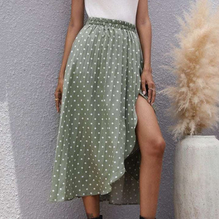 Spring Summer Chiffon Long Skirt Women