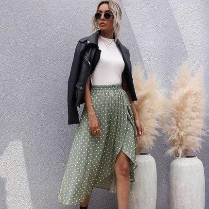 Spring Summer Chiffon Long Skirt Women