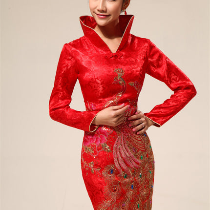 New wedding dress bride wedding cheongsam