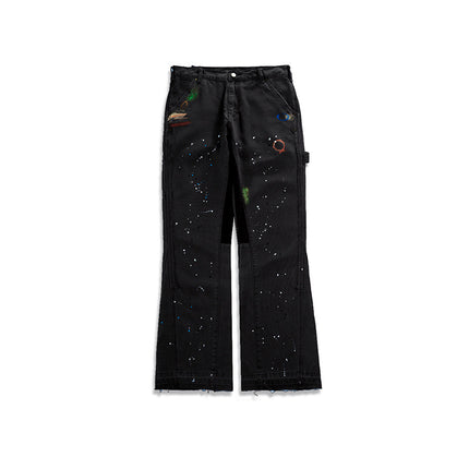 Trendy Brand Tooling Transformation Style Flared Pants Men And Women With Cat Whiskers Jeans
