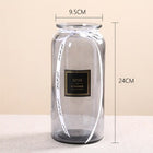 Mini Straight Transparent Glass Vase Ornaments Flower Arrangement Hydroponic Vase