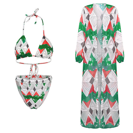 Split swimsuit bikini