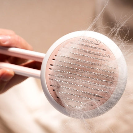 Pet Dog Cat Brush Grooming Tool Automatic Massage Comb Round Hair Brush For Cat Dog Pet Supplies