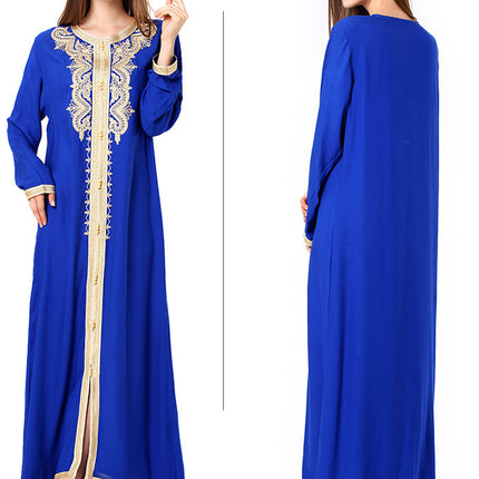 Muslim Embroidered Lace Dress Dress