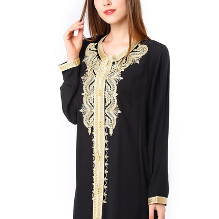 Muslim Embroidered Lace Dress Dress