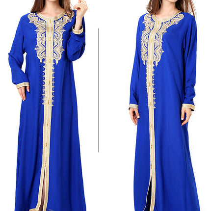 Muslim Embroidered Lace Dress Dress