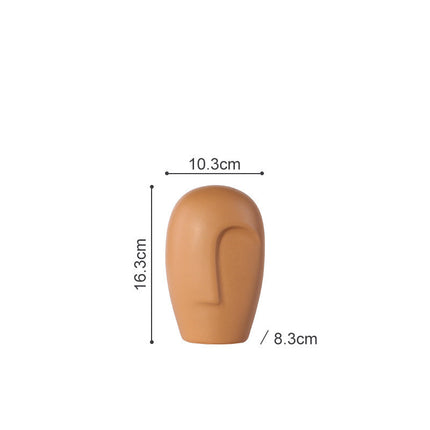 New Creative Nordic Modern Simple Personality Decoration Face Ceramic Vase Home Decorative