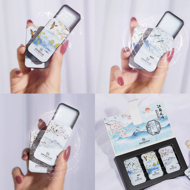 Fuyu Deodorant Body Skin care lotion Portable Solid Skin care lotion Student Pocket Card Perfume