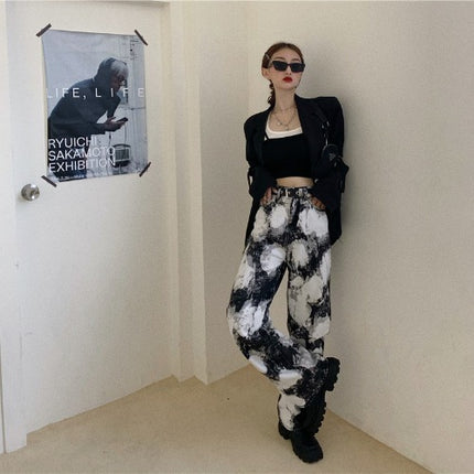 Straight Loose Wide Leg Pants Women Summer New Jeans High Waist Slim Pants