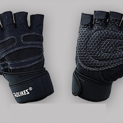 Fitness Gloves Men And Women Exercise Equipment Dumbbell Exercise Weightlifting Half-Finger Gloves Training Gym Breathable Non-Slip