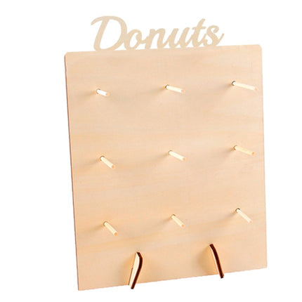 Wooden Donut Holder Wedding Supplies Decoration Birthday Party