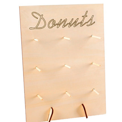 Wooden Donut Holder Wedding Supplies Decoration Birthday Party