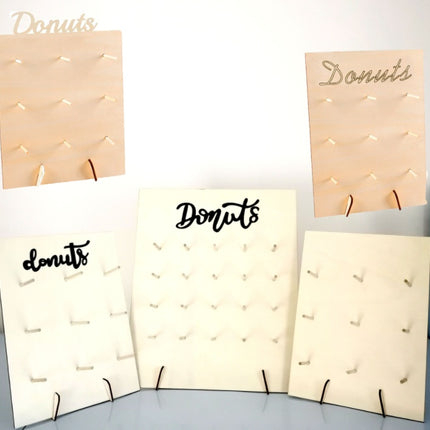 Wooden Donut Holder Wedding Supplies Decoration Birthday Party