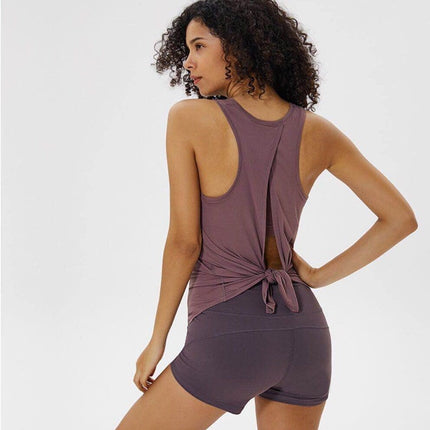 Yoga Top Sports Shirt Yoga Tank Top Women Loose Shirt Ladies Workout Tops Workout Shirt