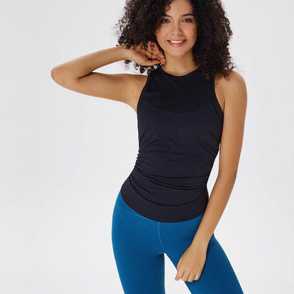 Yoga Top Sports Shirt Yoga Tank Top Women Loose Shirt Ladies Workout Tops Workout Shirt