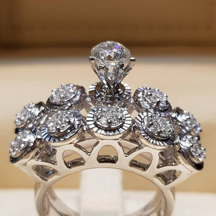 Couple Rings European And American Men's And Women's Engagement Rings