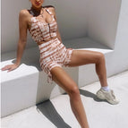 Striped brown