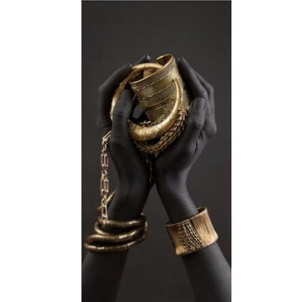 African Art Black Hands Holding Jewelry Canvas Paintings