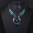 Crystal Gemstone Short Clavicle Necklace