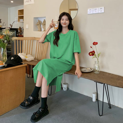 Plus Size Short Sleeve Casual Dress Women