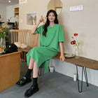Plus Size Short Sleeve Casual Dress Women