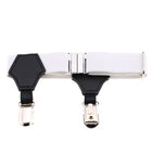 Popular high-end sexy tide men and women gentleman white-collar dress double head duckbill buckle hoist buckle garter socks