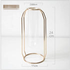 Geometric Rose Gold Vase