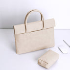 Beige with a small bag