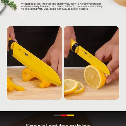 Stainless Steel Yellow Household Fruit Cutting Machine Kitchen Peel Knife Melon Portable