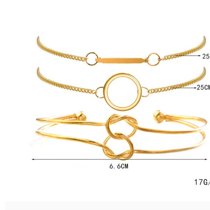 Modyle   Gold Color Crystal Wedding Bracelets Set CZ Stone Heart Bracelets Bangles For Woman