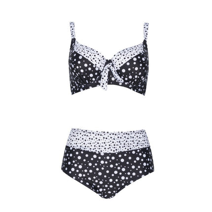 Retro wave dot bikini