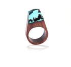 Handcrafted Wood Resin Rings