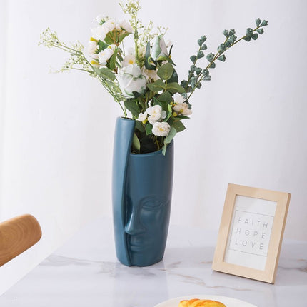 Plastic Imitation Enamel Vase Modern Simple Abstract TV Cabinet Decorations