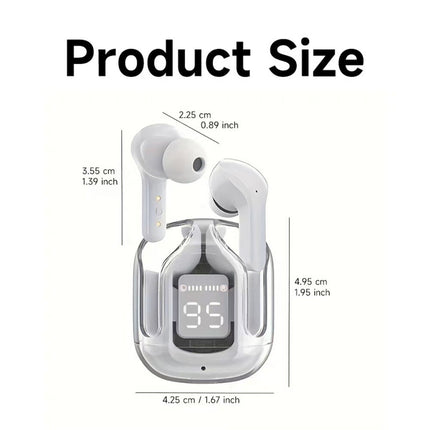 Bluetooth 5.3 Over-ear Headphones, Air31 True Wireless Stereo Hi-fi Sound Headphones, Nirkabel Headphones LED