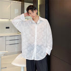 Loose And Lazy Shirt Transparent For Men