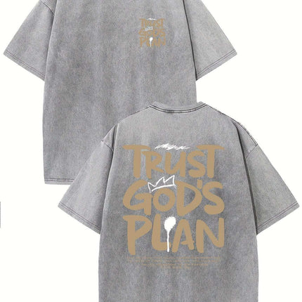 Retro Washed High Quality Cotton Pattern T-shirt