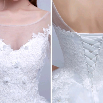 new shoulders Slim Qi wedding bride married slim wedding dress