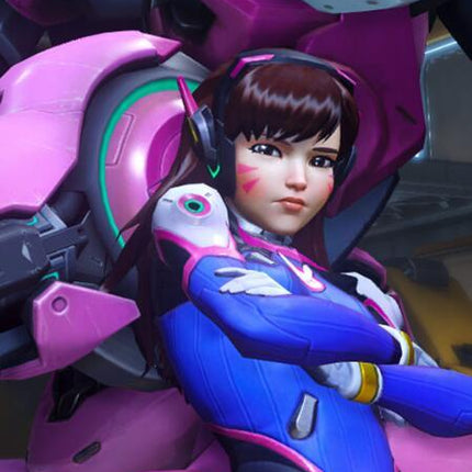 D.va DVA songhana chestnut Cosplay wig