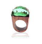 Handcrafted Wood Resin Rings