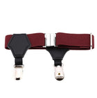 Popular high-end sexy tide men and women gentleman white-collar dress double head duckbill buckle hoist buckle garter socks