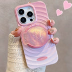 Pink white / IPhone 13 / With stand